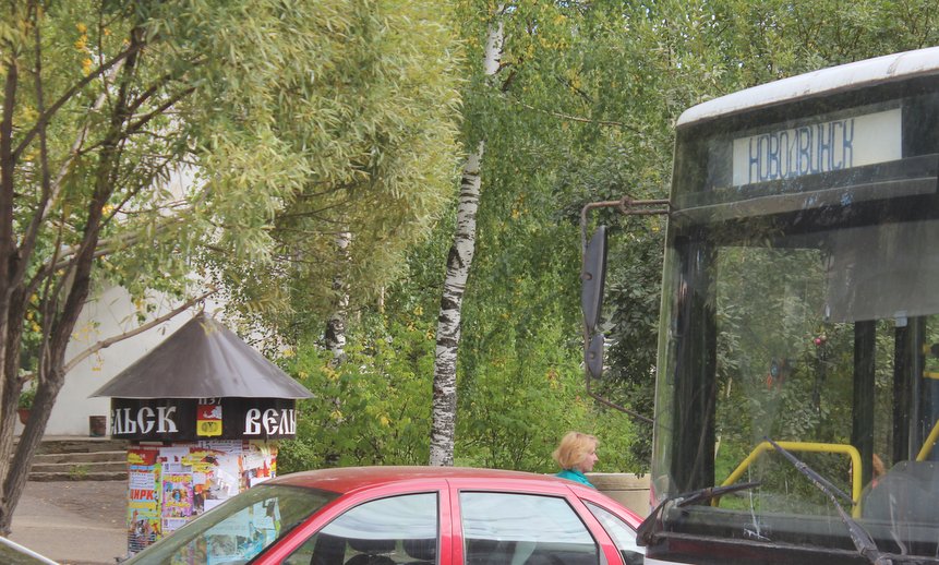Автобус из Новодвинска добрался до Вельска без проблем. Фото Николая Карнеевича